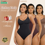 Aminsy-Body moldeador tiro alto y tirantes ajustables